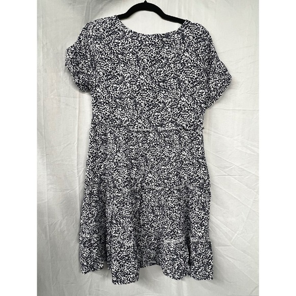 J. Crew Floral Print Mini Dress Tiered Ruffle Short Sleeve XS - Picture 5 of 5